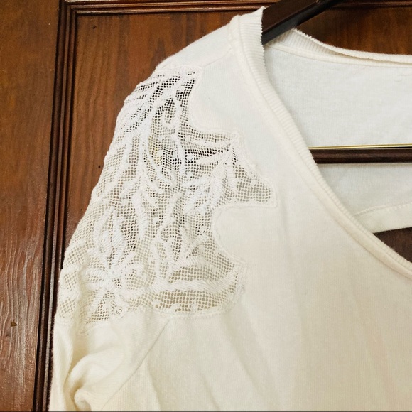 FP White Lace Sweatshirt - Picture 3 of 6